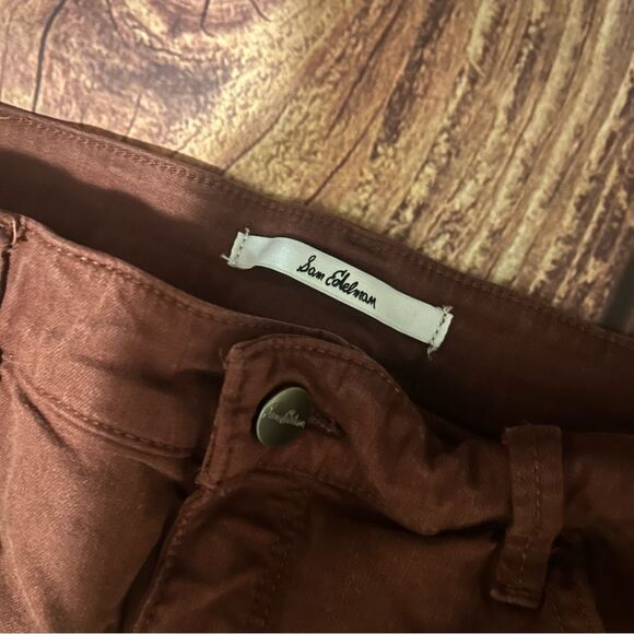 Women’s Sam Edelman The Kitten Skinny Midrise 28 in inseam size 28 burnt orange - Picture 2 of 6